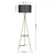 Opviq Podna lampa Venedik, 158 cm, 24 cm, E27, Crna