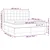 Vidaxl Box spring postelja z vzmetnico LED temno siva 180x200 cm blago