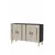 Hanah Home komoda Ilay 120, 120 cm, antracit / travertin / zlatna