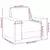 vidaXL Sofa stol Taupe 100 cm blago