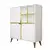 Hanah Home Komoda Pulse 100x115x30cm Belo-Žuta