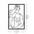 Wallity Zidna dekoracija Muscle Male Posture, 32x50cm, Crna