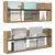 Polica za časopise Zidne 2 pcs Umjetnički hrast 80 x 12 x 30 cm