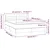 Vidaxl Box spring postelja z vzmetnico temno rjava 140x200 cm blago