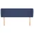 Vidaxl Vzglavje z ušesi modro 103x23x78/88 cm blago