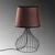 Opviq Stona lampa Telis-5392, 28x28x51 cm, IP20, Braon-crna