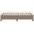 Vidaxl Posteljni okvir brez vzmetnice taupe 120x190 cm blago