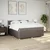 Vidaxl Box spring postelja z vzmetnico taupe 180x200 cm blago