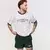 GymBeam Oversized Varsity T-Shirt White