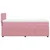 Vidaxl Box spring postelja z vzmetnico roza 90x200 cm žamet