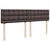 Vidaxl Box spring postelja z vzmetnico temno rjav 200x200 cm blago