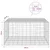 Gabion z žico 5 mm in mrežo 5x10 cm 100x100x50 cm