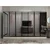 Hanah Home ormar sa reflektujućim staklom Nisa 20663, 315 cm, peščar