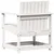 Vidaxl Vrtni stol bel 62x56x77 cm trdna borovina
