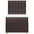 Vidaxl Box spring postelja z vzmetnico temno rjava 80x200 cm blago