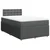 Vidaxl Box spring postelja z vzmetnico temno siva 120x190 cm blago