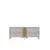 Hanah Home komoda Ayshe 180, 180 cm, bela / travertin / srebrna
