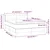 Vidaxl Box spring postelja z vzmetnico temno modra 140x200 cm žamet
