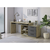 KOMBINOVANI RADNI STO antracit, hrast artisan