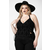 TOP moška - Aria Flocked Halter - KILLSTAR - KSRA005100
