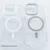 Maska za telefon Berlia Crystal Armor Magnetic za iPhone 16 Pro Max, Providna, Bela