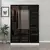 Hanah home Ormar Kale 135x210x52cm Belo-Crni