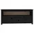 TV ormarić crni 114 x 35 x 52 cm od masivne borovine
