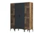 Hanah Home Kumsal PTP Walnut Garderober, Antracit