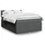 Vidaxl Box spring postelja z vzmetnico temno siva 160x200 cm blago
