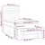 Greatstore Box spring postelja z vzmetnico temno siva 90x200 cm žamet