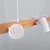 Brilagi - LED RGBW Prigušiva luster na sajli SELE 6xGU10/6,5W/230V bela/hrast