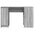 Stol Sivi Sonoma 120x42x76 cm Konstruirano drvo