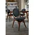 Hanah Home Touch v2 Anthracite Stolica, 2 komada, Crno-braon