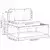 Set vanjskih sofa Bijela 230,5 x 83 x 73 cm Poliester
