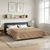 Vidaxl Poletna odeja Taupe 200 x 220 cm Mikrofibra in Teddy flis
