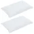 vidaXL Odeja z blazino 3 pcs Bela Mikrofibra