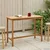 Vidaxl Barska miza Naravna 150 x 75 x 105 cm Trden tikov les
