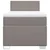 Vidaxl Box spring postelja z vzmetnico taupe 90x200 cm blago