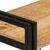 Regal za knjige s 3 razine 77x30x80 cm od drva manga i željeza