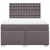 Vidaxl Box spring postelja z vzmetnico siva 140x190 cm umetno usnje