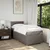 vidaXL Box spring postelja z vzmetnico taupe 90x200 cm blago