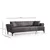Atelier del Sofa Trosed na razvlačenje Hamlet 95x43x190cm Tamnosivi