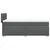 Vidaxl Box spring postelja z vzmetnico temno siva 100x200 cm blago