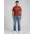 Funky Buddha Majica  bordo / bela