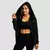 GymBeam Ženska dukserica Limitless Zip Up Black