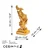 Atelier Del Sofa Dekorativna figura Yak-031-C, 15x32x15 cm