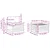 Set vanjskih sofa 7 pcs Prirodna i svjetlosiva Poliester