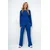 Trend Alacati Stili Ženski komplet bluza i pantalone Alc-X14112, Tamnoplavi