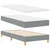 Vidaxl LED Box Spring Postelja Svetlo siva 90 x 190 cm blago