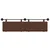 Vidaxl Viseče vzglavje postelje Rjava Umetno usnje